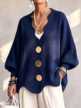 Madison - Loose Button Knit Cardigan