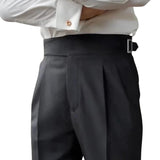 Straight | Men's High-Waist Spring Trousers