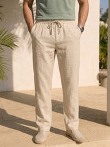 CANNES | Men's Lightweight Linen Trousers