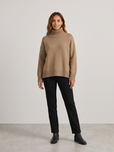 Cynthia | Women's Cozy Relaxed Fit Turtleneck Sweater