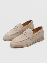 Stirling | Men's Beige Suede Loafers