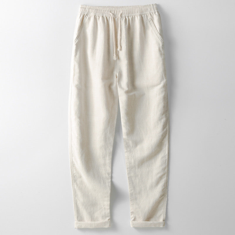 Men's Elegant SANTORINI Linen Trousers