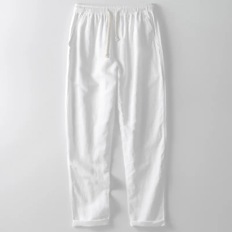 Men's Elegant SANTORINI Linen Trousers