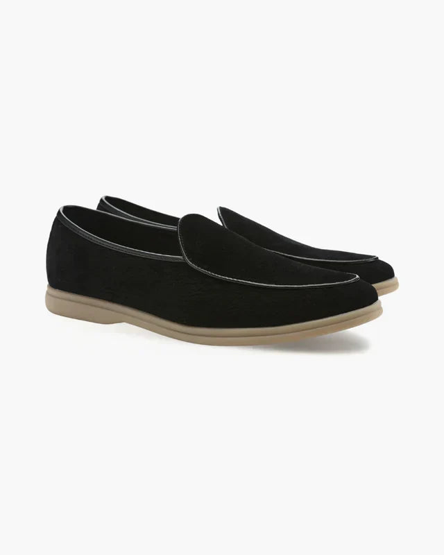 Stirling | Men's Black Soft Loafers
