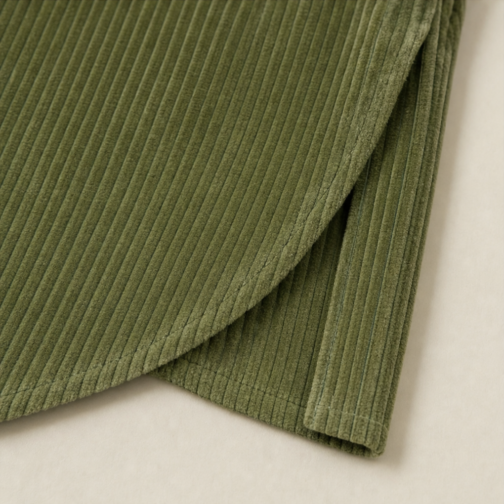 Louiza | Asymmetrical Corduroy Blouse