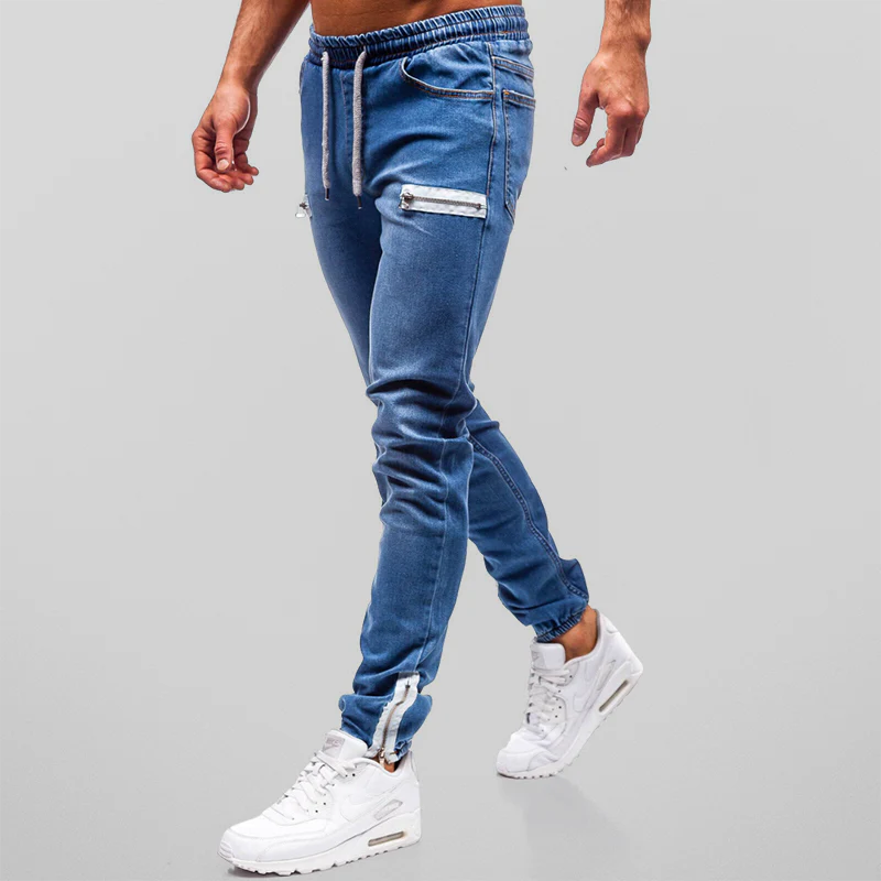 Jogger | Men's Slim-Fit Zipper-Accent Jeans