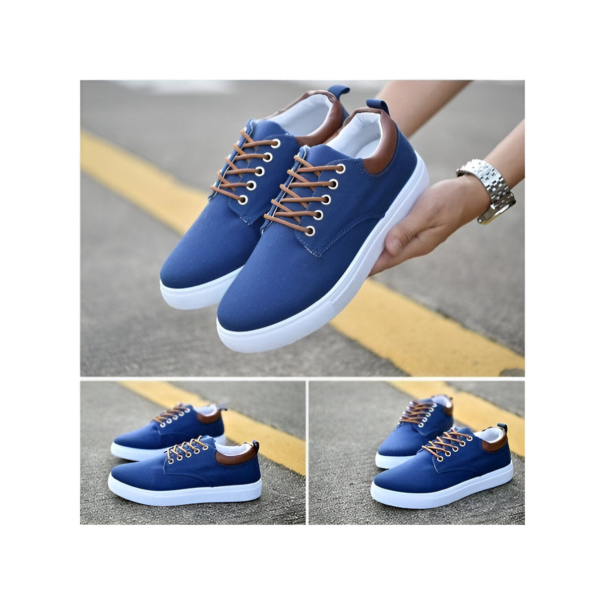 Canvas | Men's Lace-Up Casual Sneakers