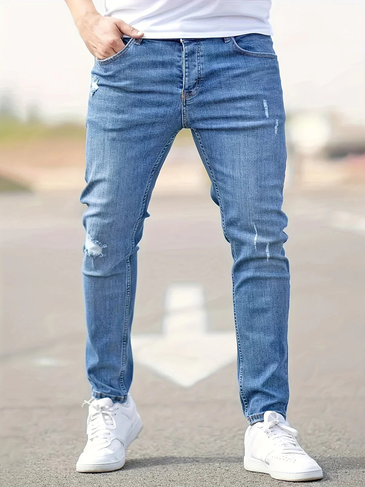 Slim | Men's Distressed Summer Jeans