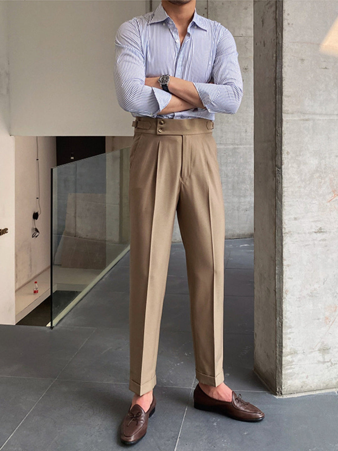 Gurkha | Men's High-Waist Professional Trousers