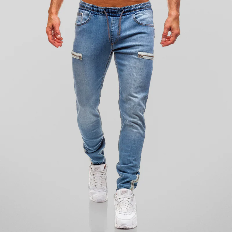 Jogger | Men's Slim-Fit Zipper-Accent Jeans