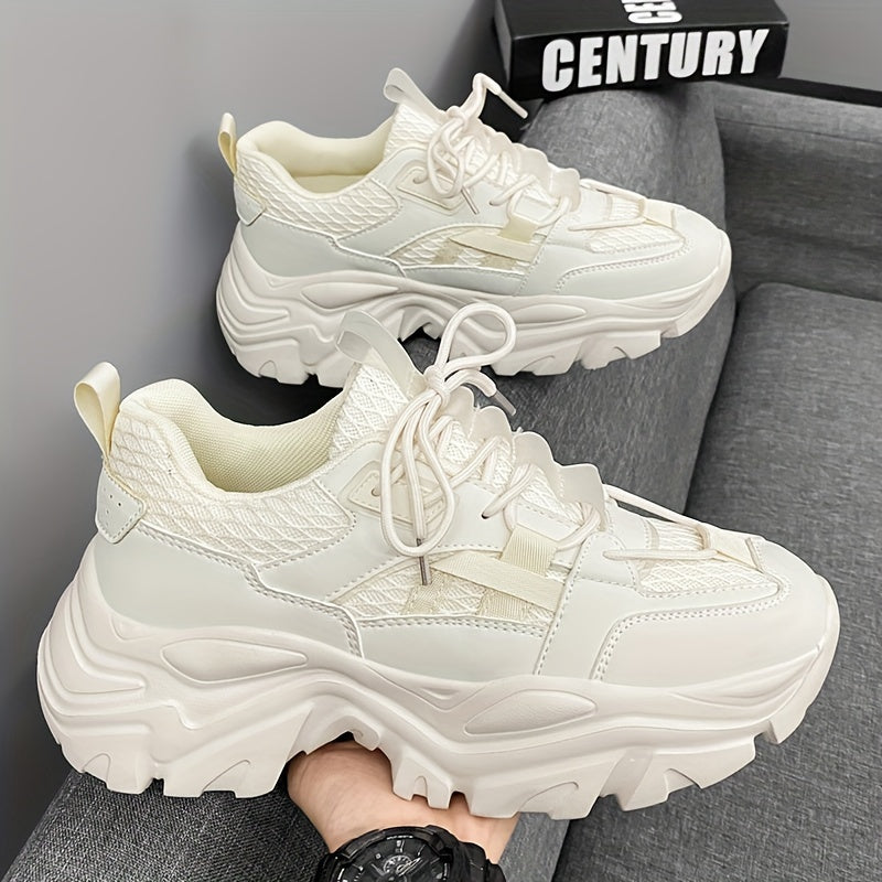 Chunky | Men's Trendy Cushioned Thick Sole Sneakers
