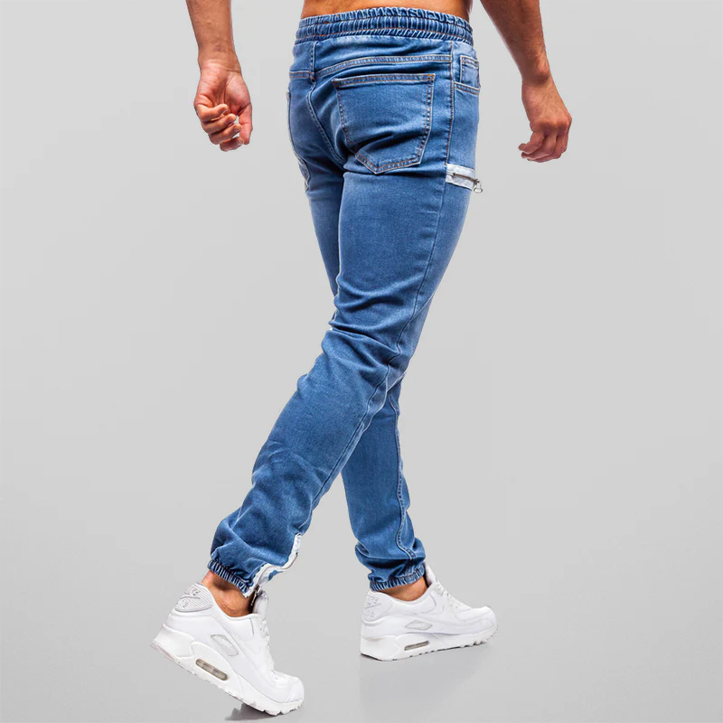 Jogger | Men's Slim-Fit Zipper-Accent Jeans