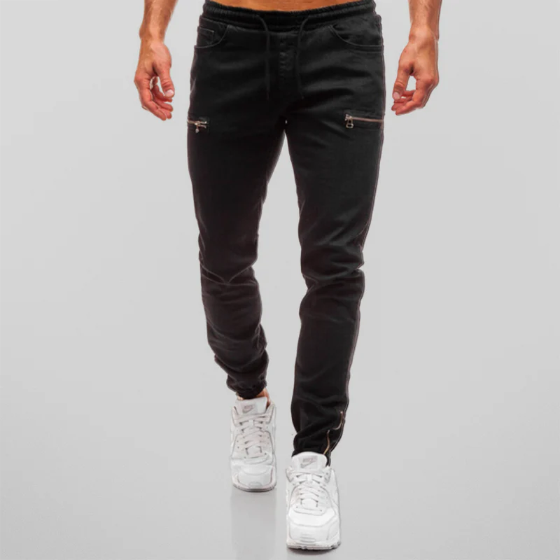 Jogger | Men's Slim-Fit Zipper-Accent Jeans