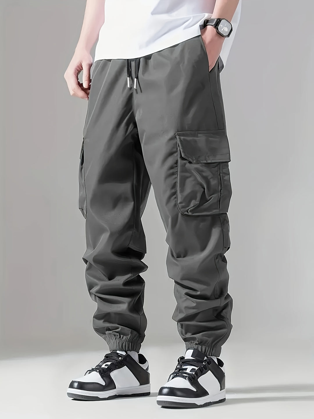 Solid | Men's Casual Outdoor Cargo Pants
