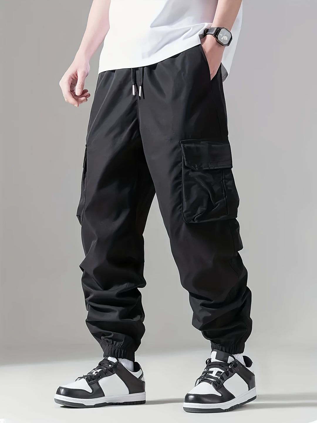 Solid | Men's Casual Outdoor Cargo Pants