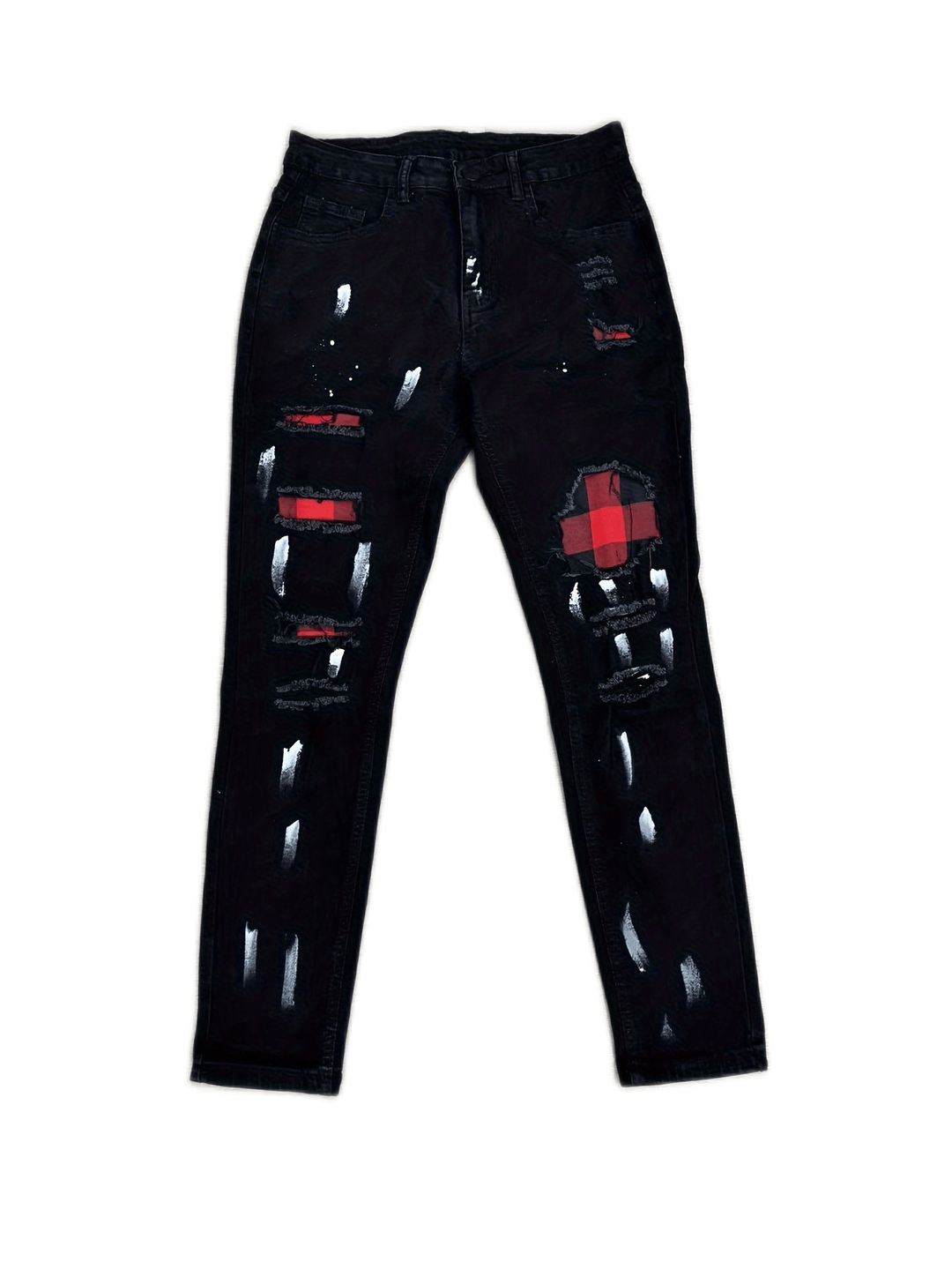 Patch | Men's Slim-Fit Patchwork Stretch Jeans