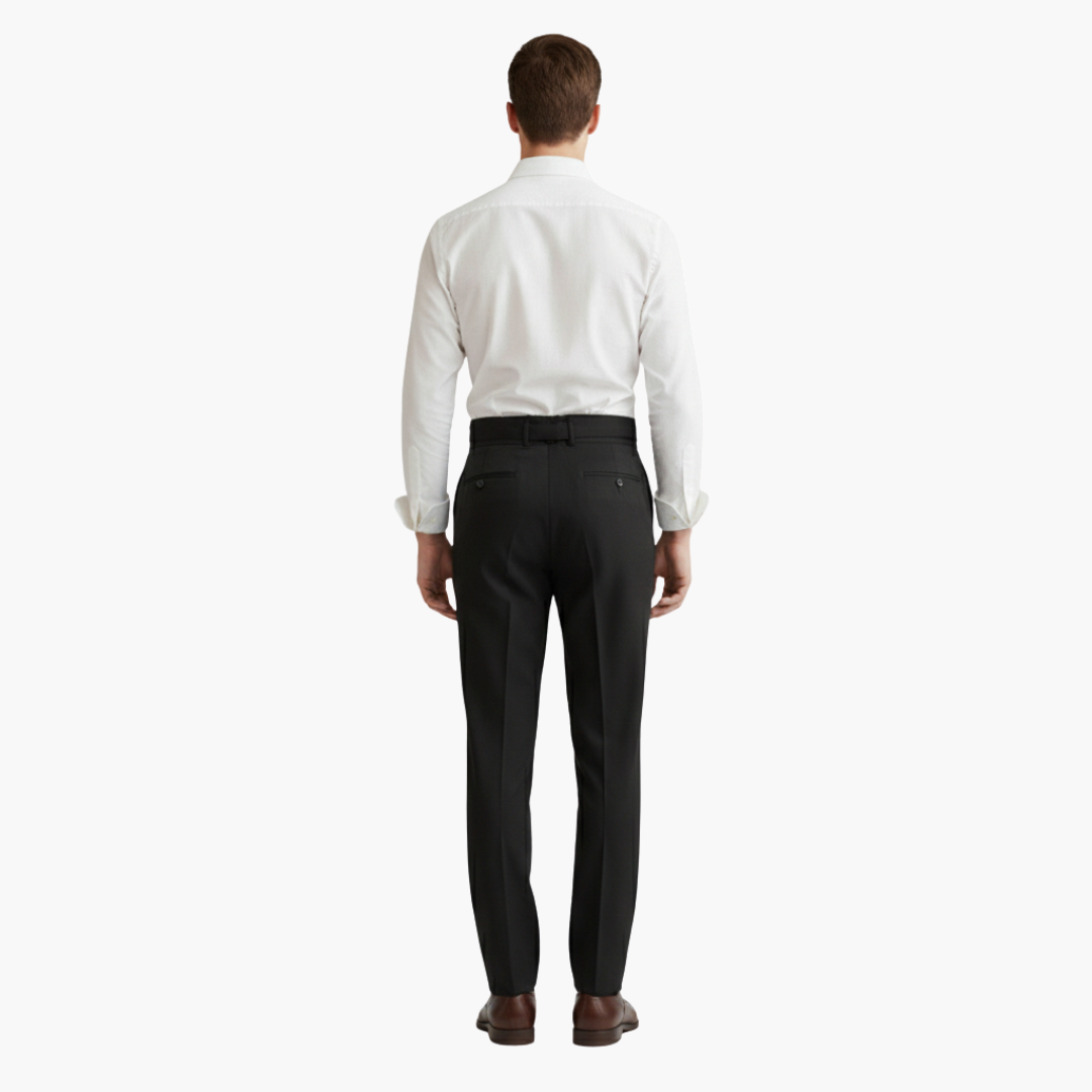 Straight | Men's High-Waist Spring Trousers