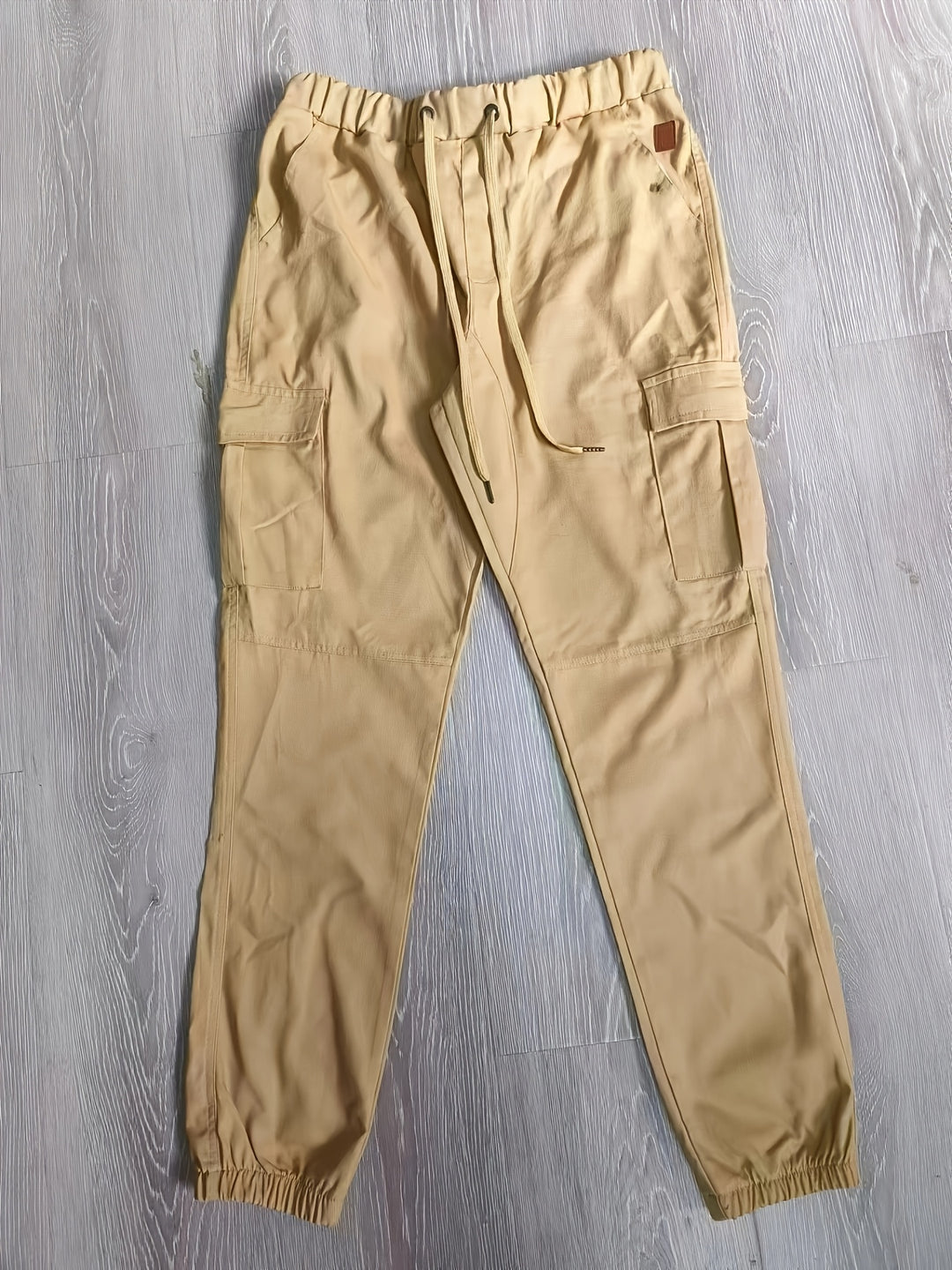 Cotton | Men's Casual Solid-Color Cargo Pants