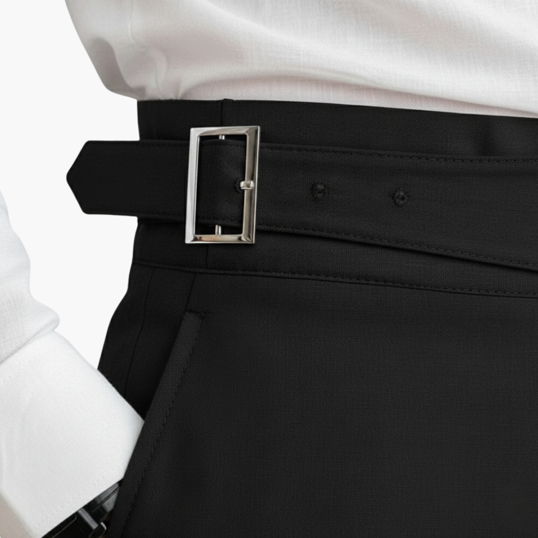Straight | Men's High-Waist Spring Trousers