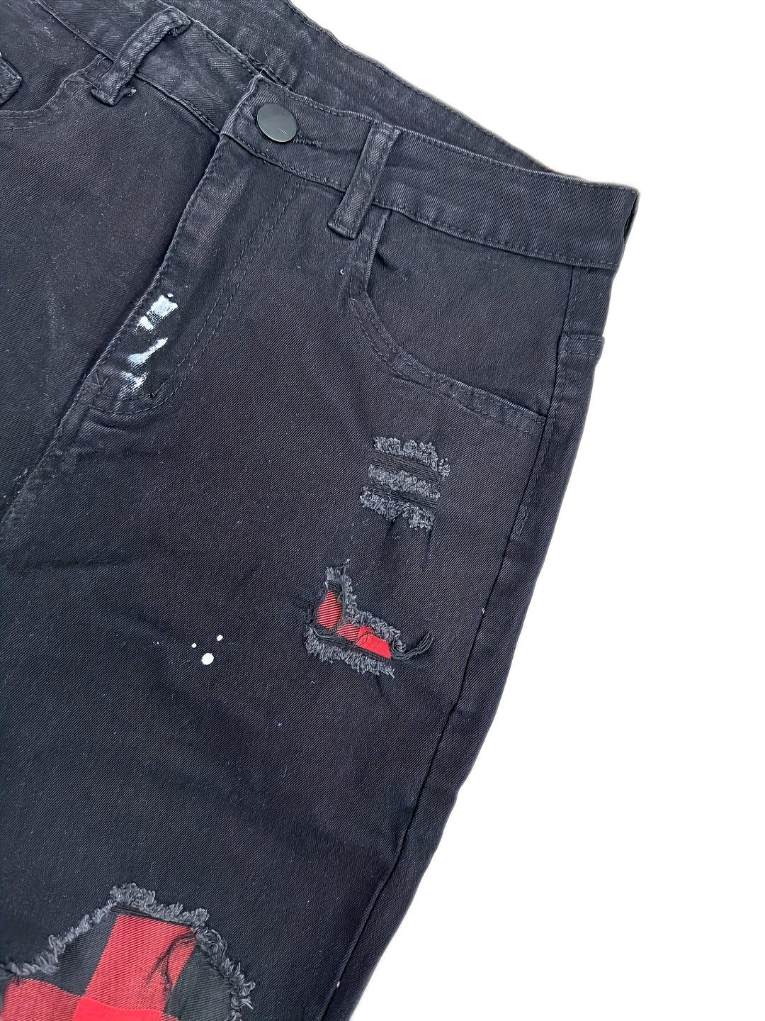 Patch | Men's Slim-Fit Patchwork Stretch Jeans