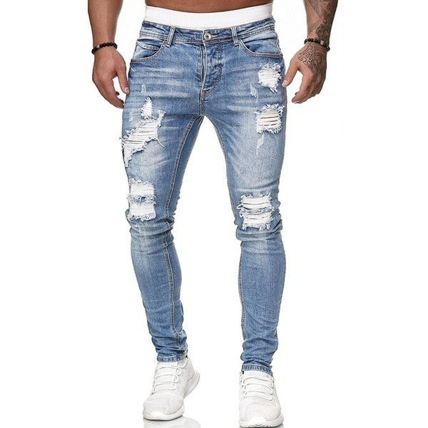 Skinny | Men's Light Wash Stretch Jeans