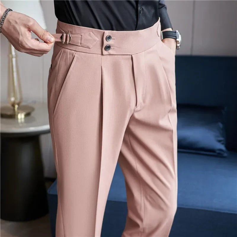 Pleat | Men's Double-Pleat Tapered Trousers