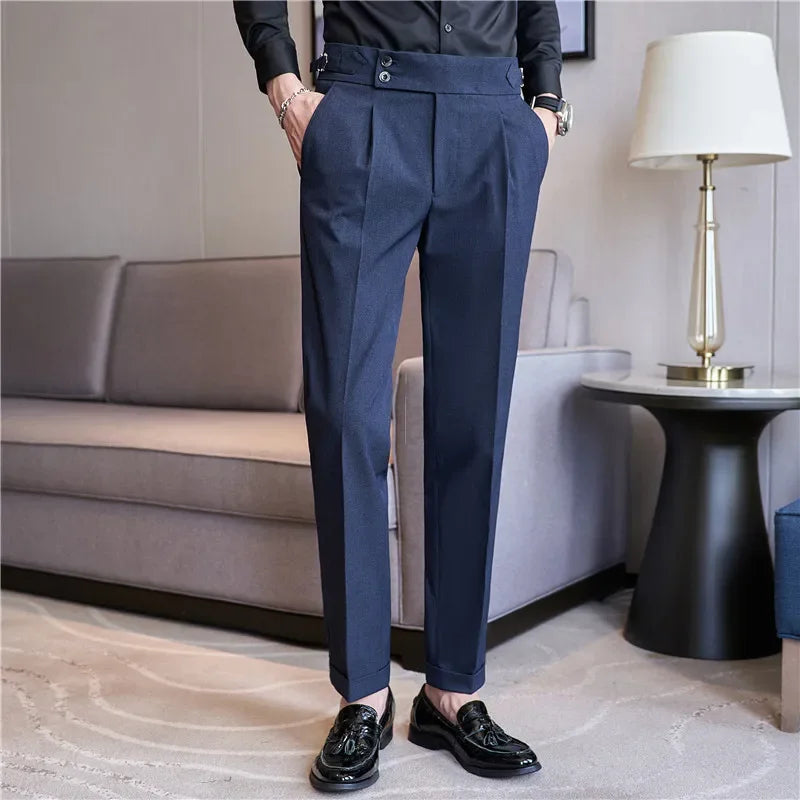 Pleat | Men's Double-Pleat Tapered Trousers