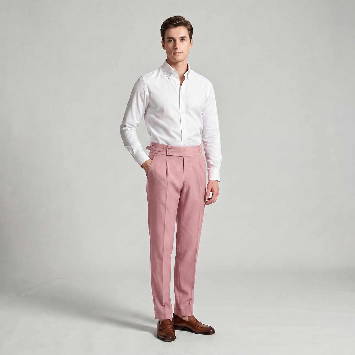 Pleat | Men's Double-Pleat Tapered Trousers