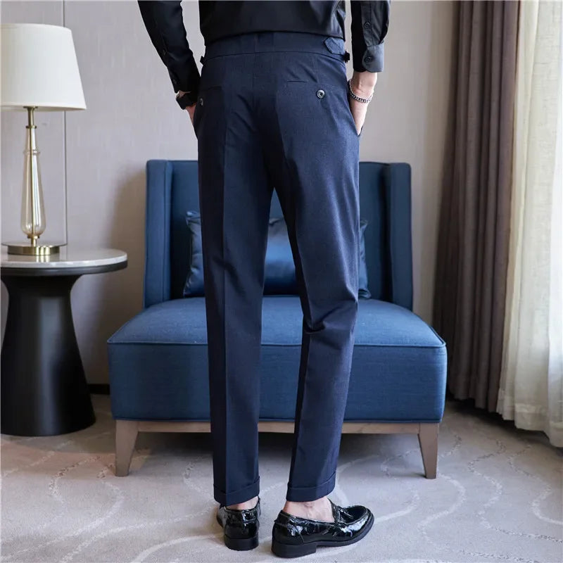 Pleat | Men's Double-Pleat Tapered Trousers
