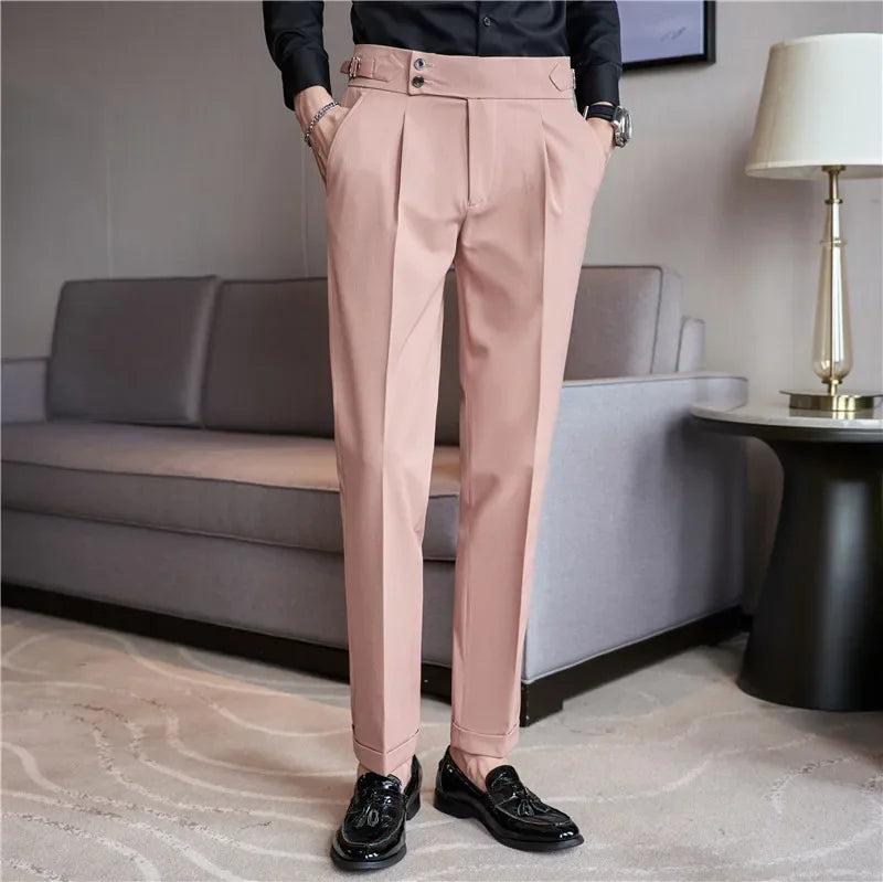 Pleat | Men's Double-Pleat Tapered Trousers