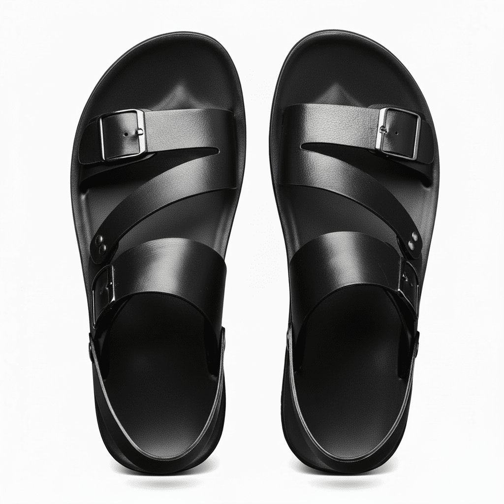 Cross | Men's Open-Toe Double Buckle Crossband Sandals