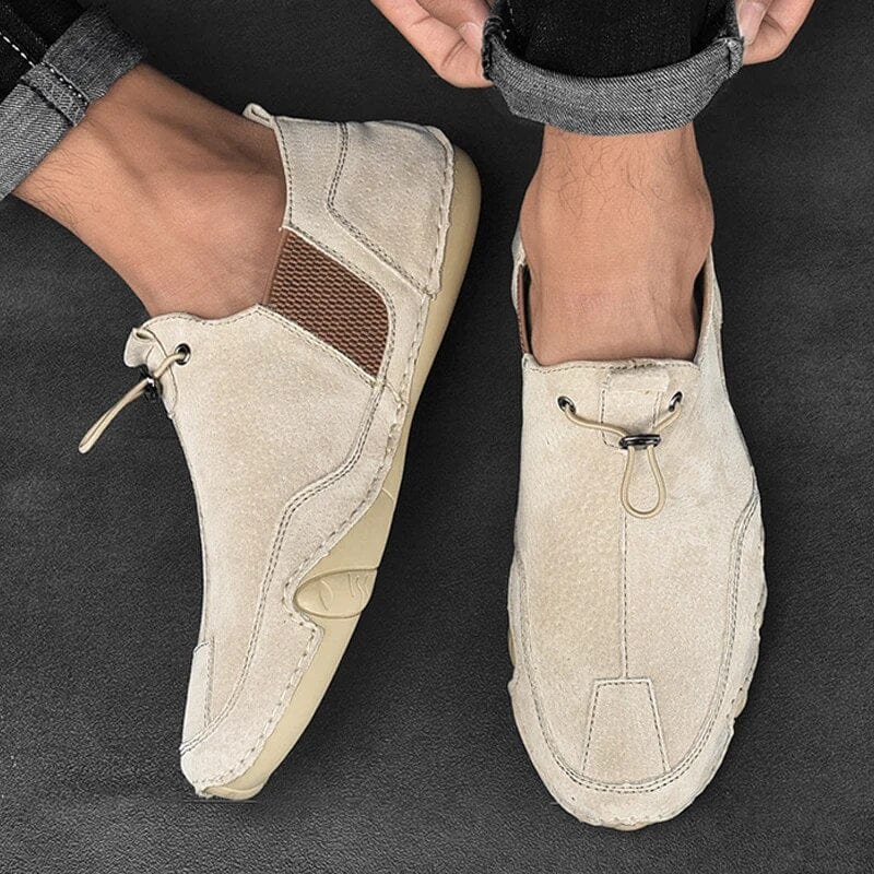 Slide | Men's Elastic Side Panel Slip-On Shoes