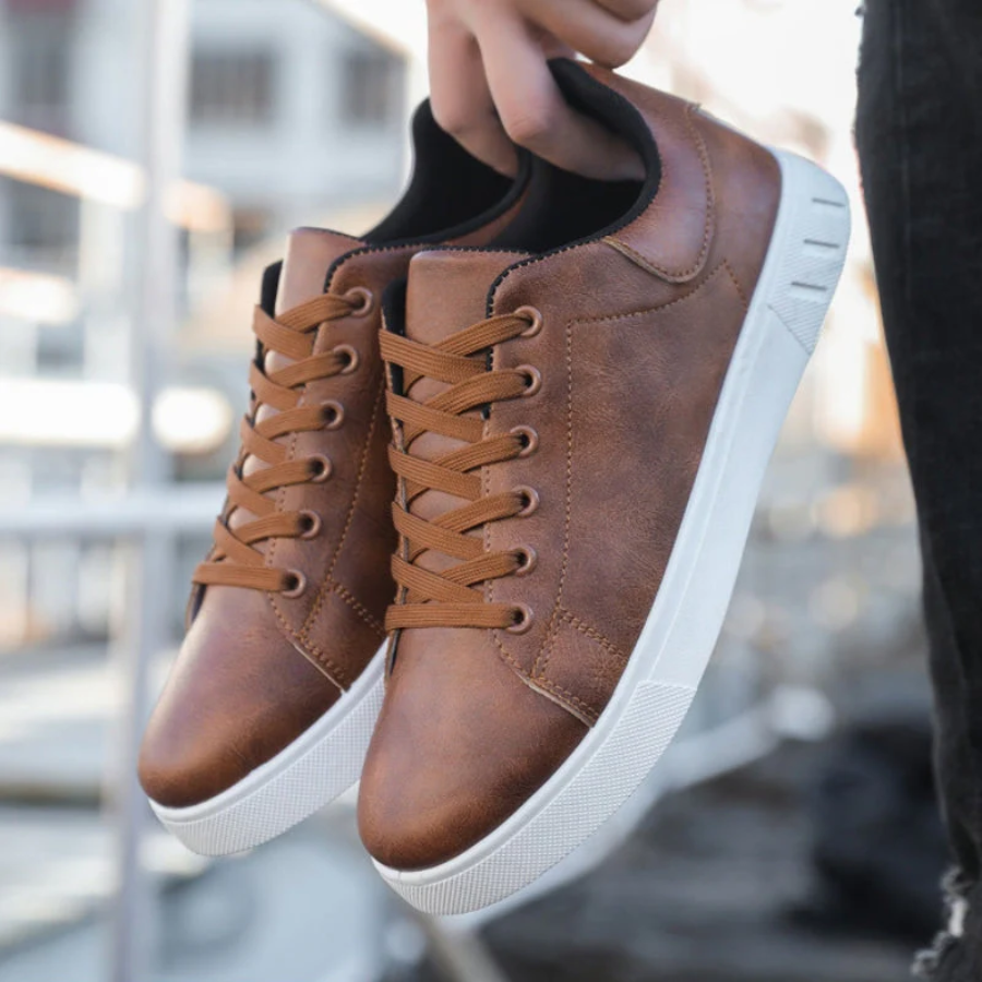 Contrast | Men's Lace-Up Contrast-Sole Sneakers