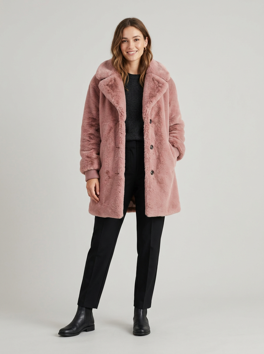 Elowen | Women's Faux Fur Statement Winter Coat