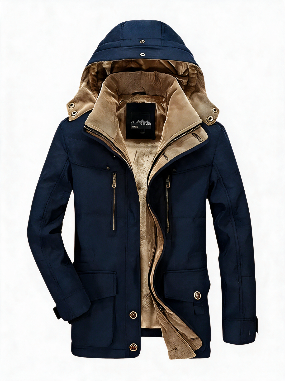 Francesco Quilted Winter Coat front view