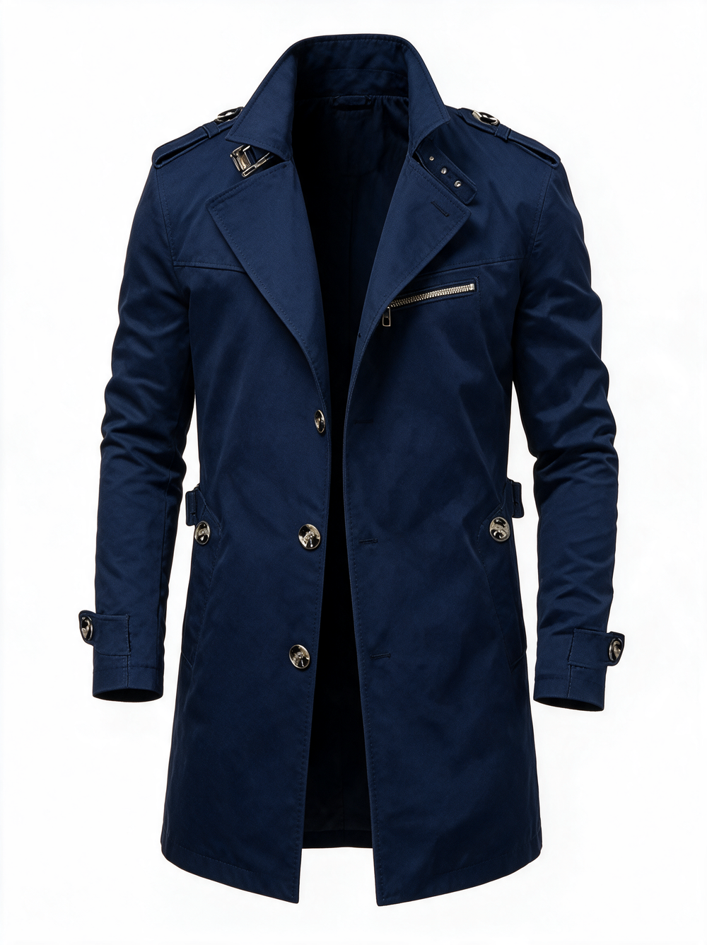 Trench Coat Navy Blue