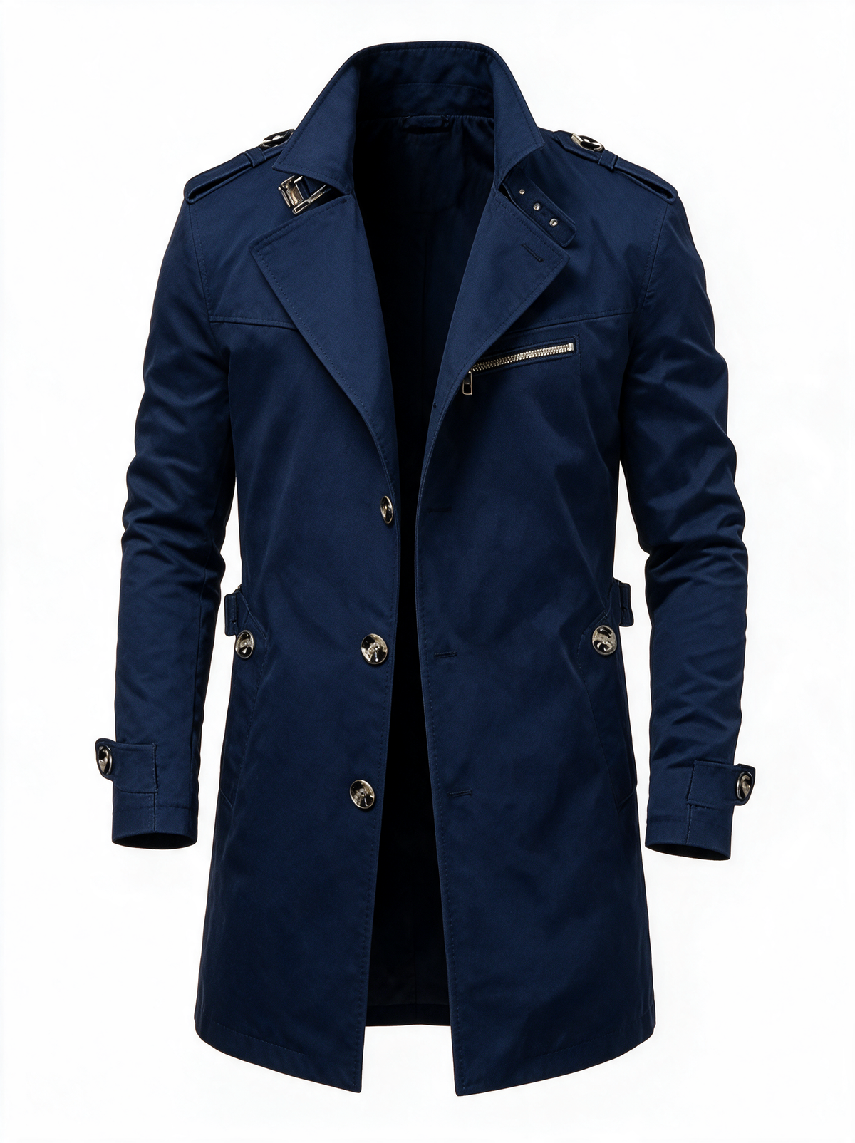 Trench Coat Navy Blue