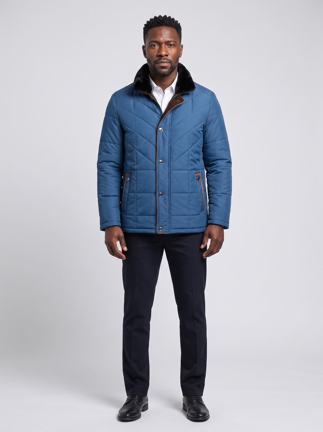Antonio | Men's Business Blazer, worn by a model, full-length studio photo