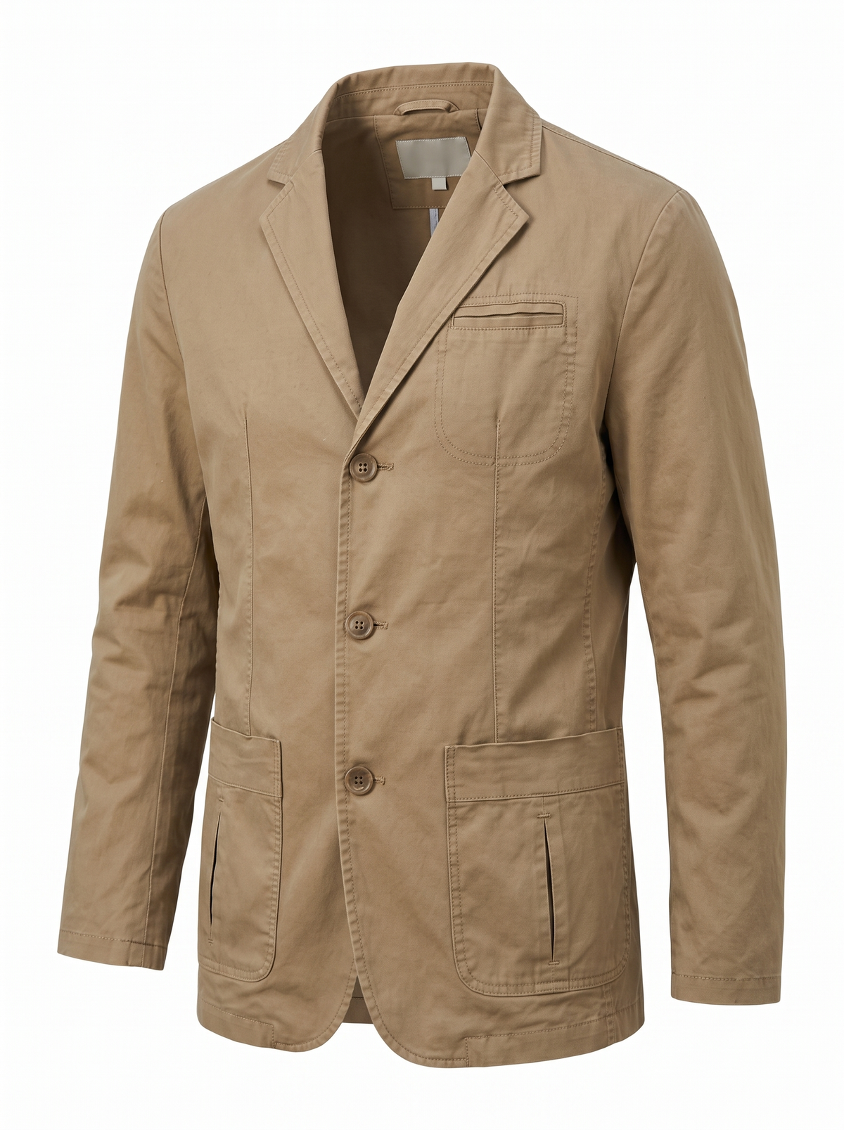 Men's Relaxed Fit Jacket in khaki, product photo