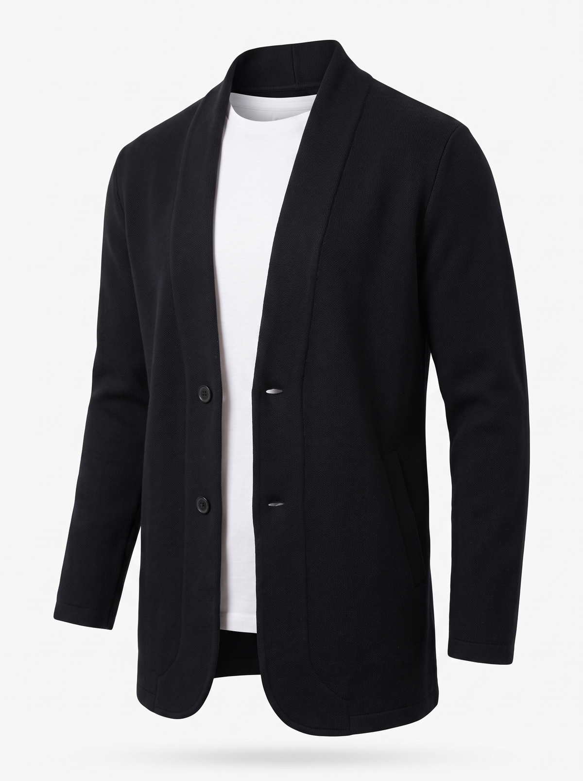 Men's Relaxed Fit Blazer in black, product photo