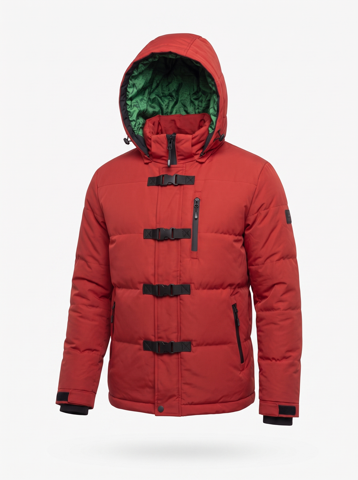 Men's Premium Winter Coat in red, product photo