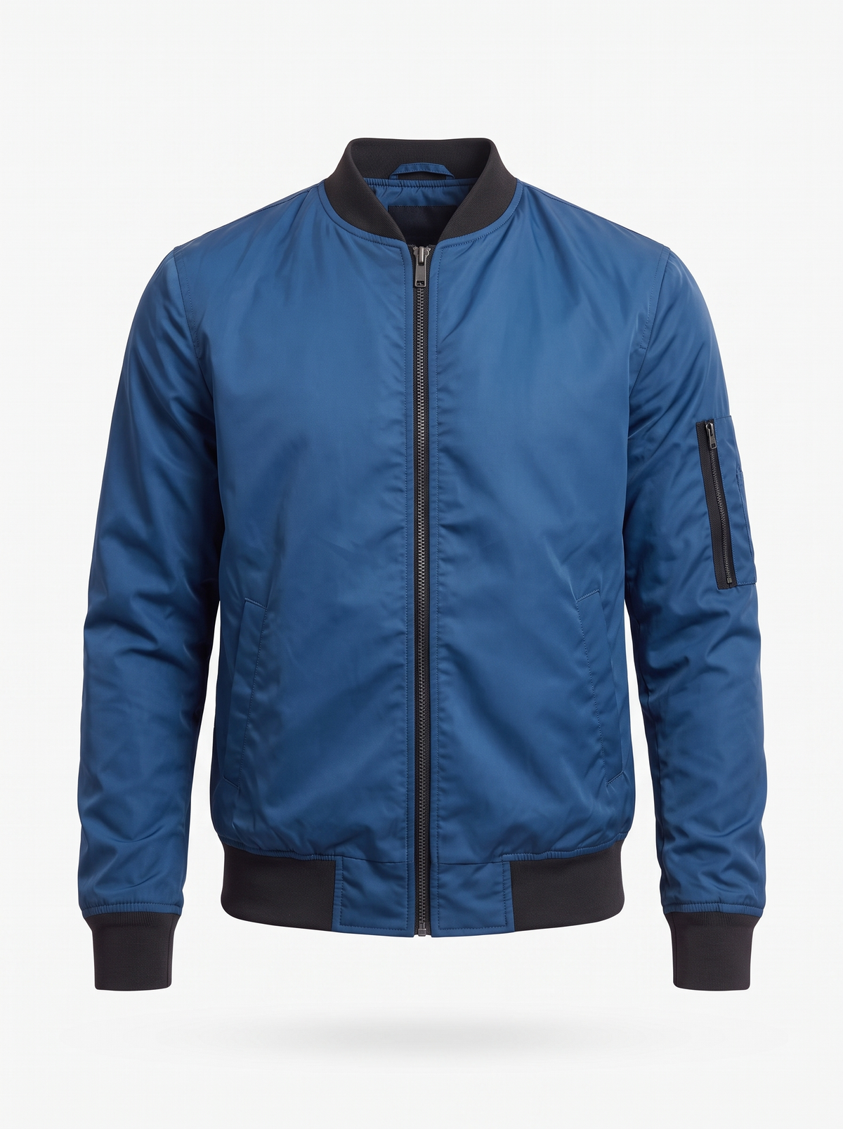 Men's Classic Bomber Jacket in blue, product photo