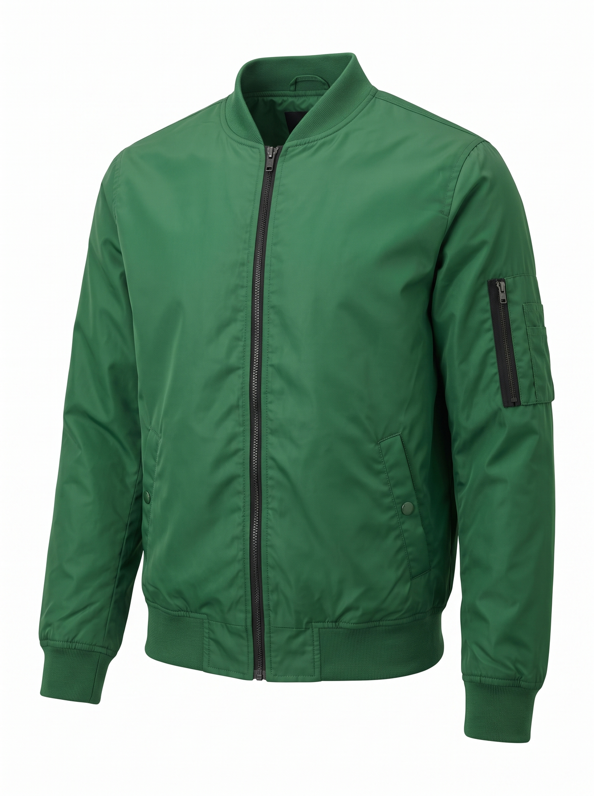 Men's Classic Bomber Jacket in green, product photo