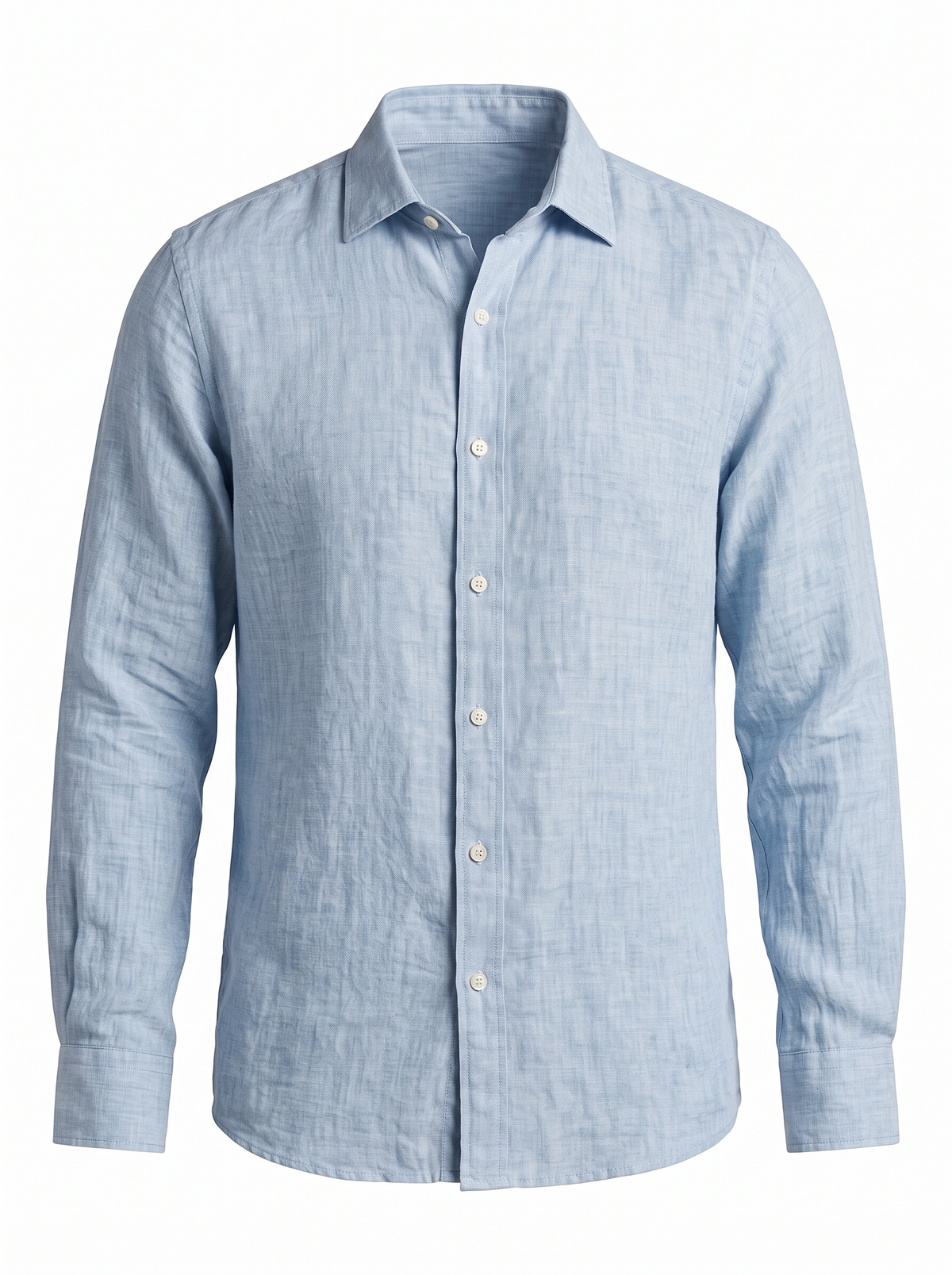 AMALFI Men's Cozy Layering Shirt in blue, product photo