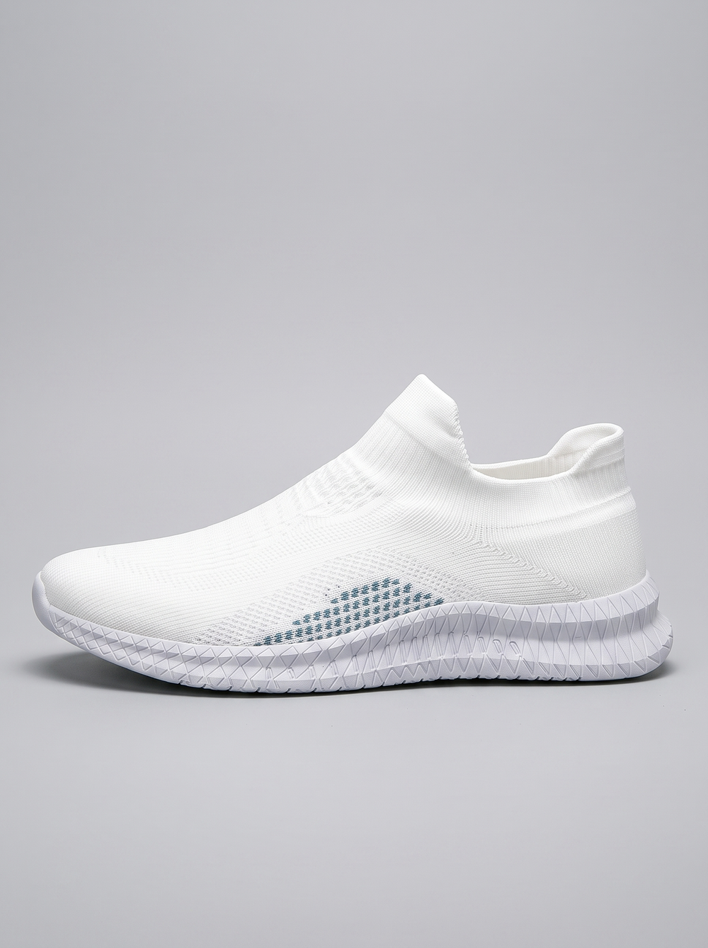 Flex witte instap sneaker zijaanzicht