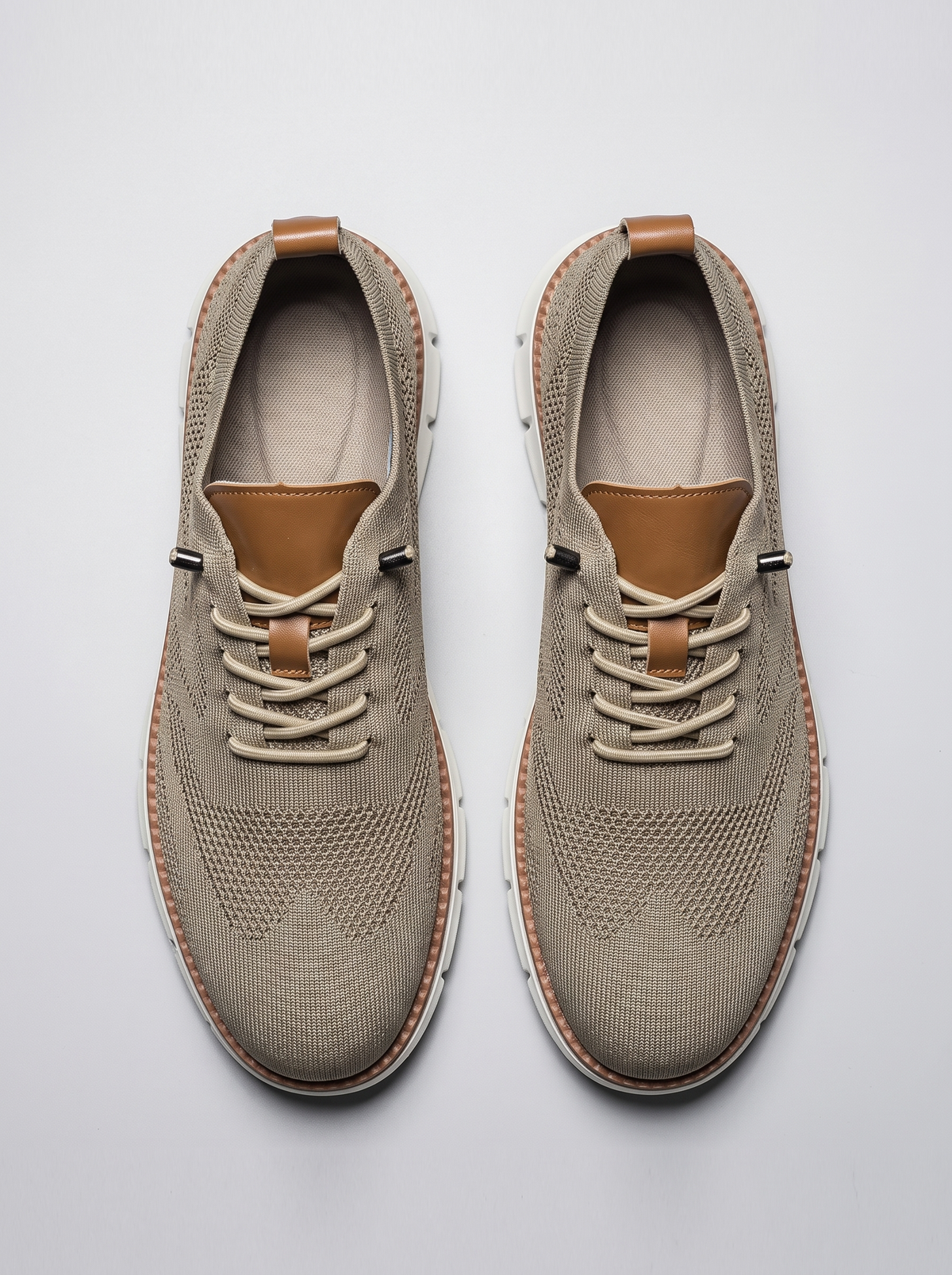 Ortho beige orthopedische sneakers bovenaanzicht