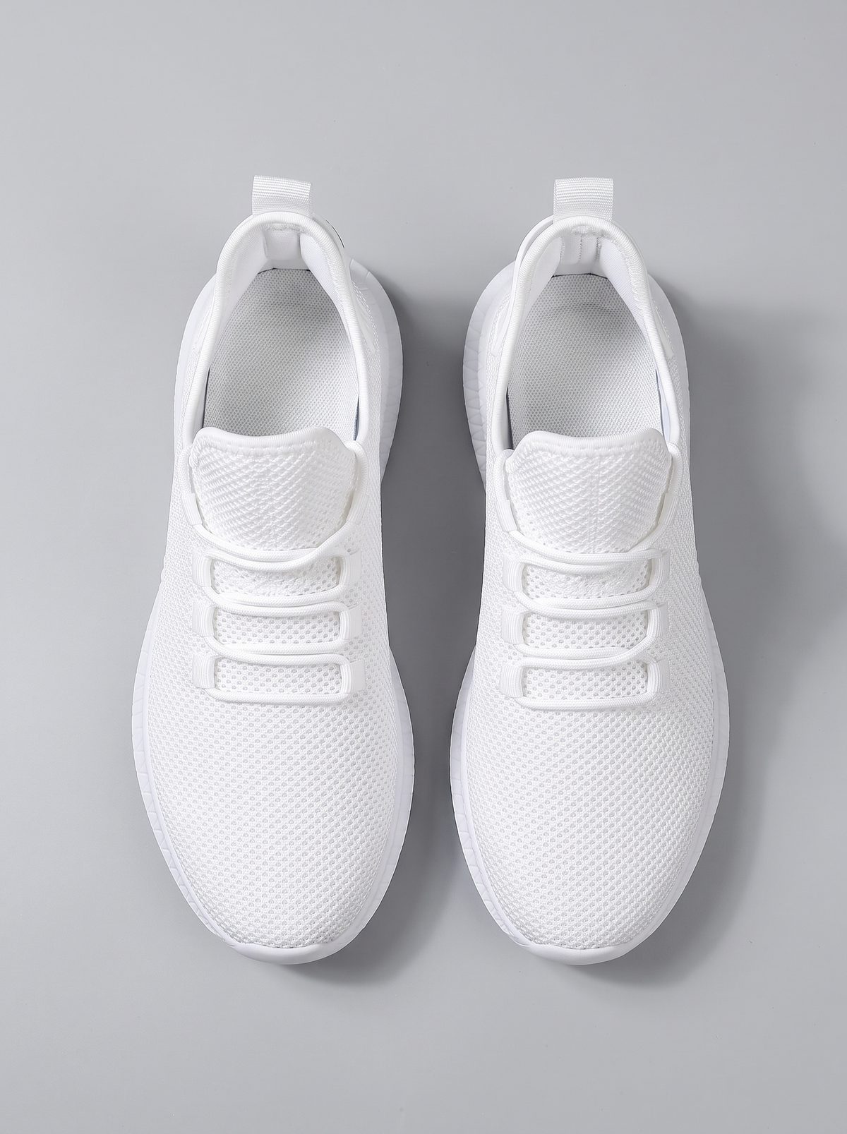 Run witte hardloopschoenen bovenaanzicht