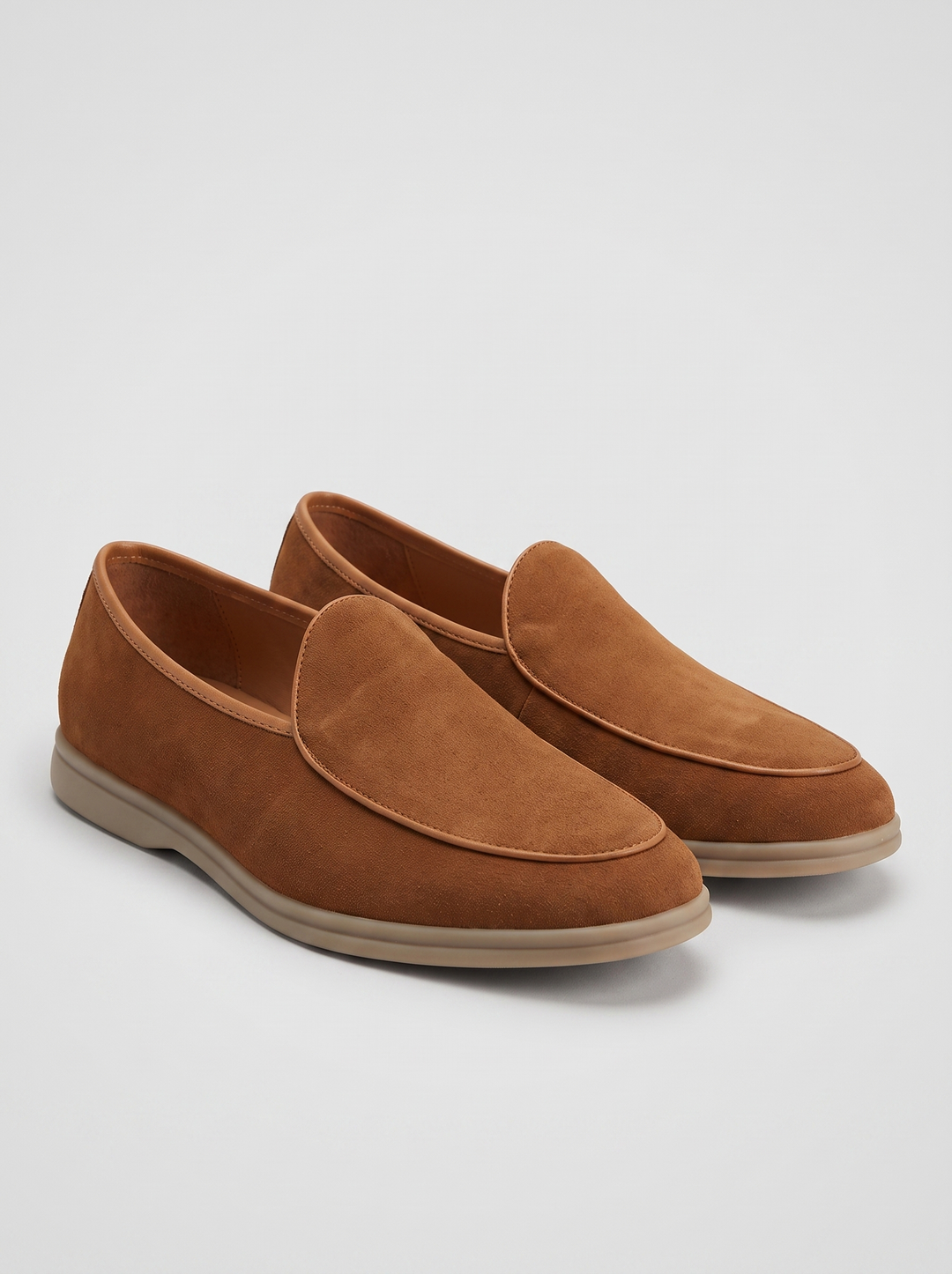 Stirling cognac zachte loafers paar driekwart