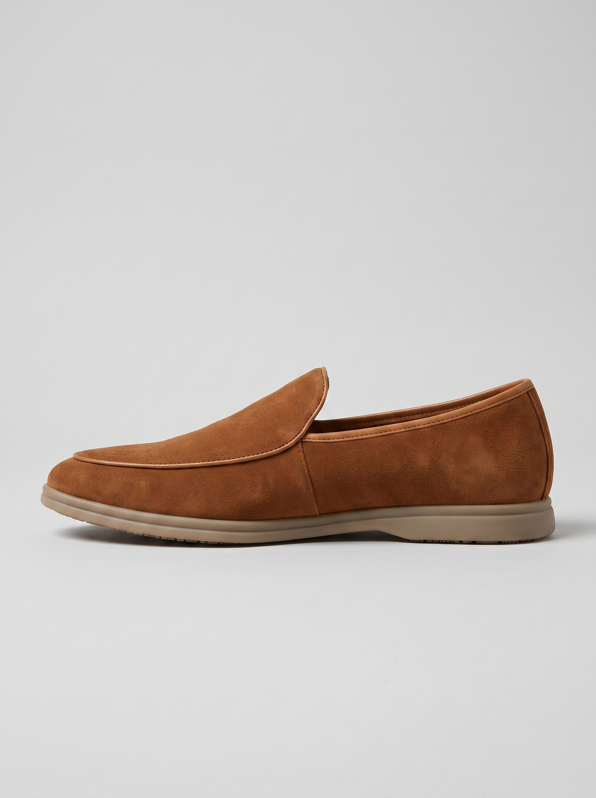 Stirling cognac zachte loafer zijaanzicht