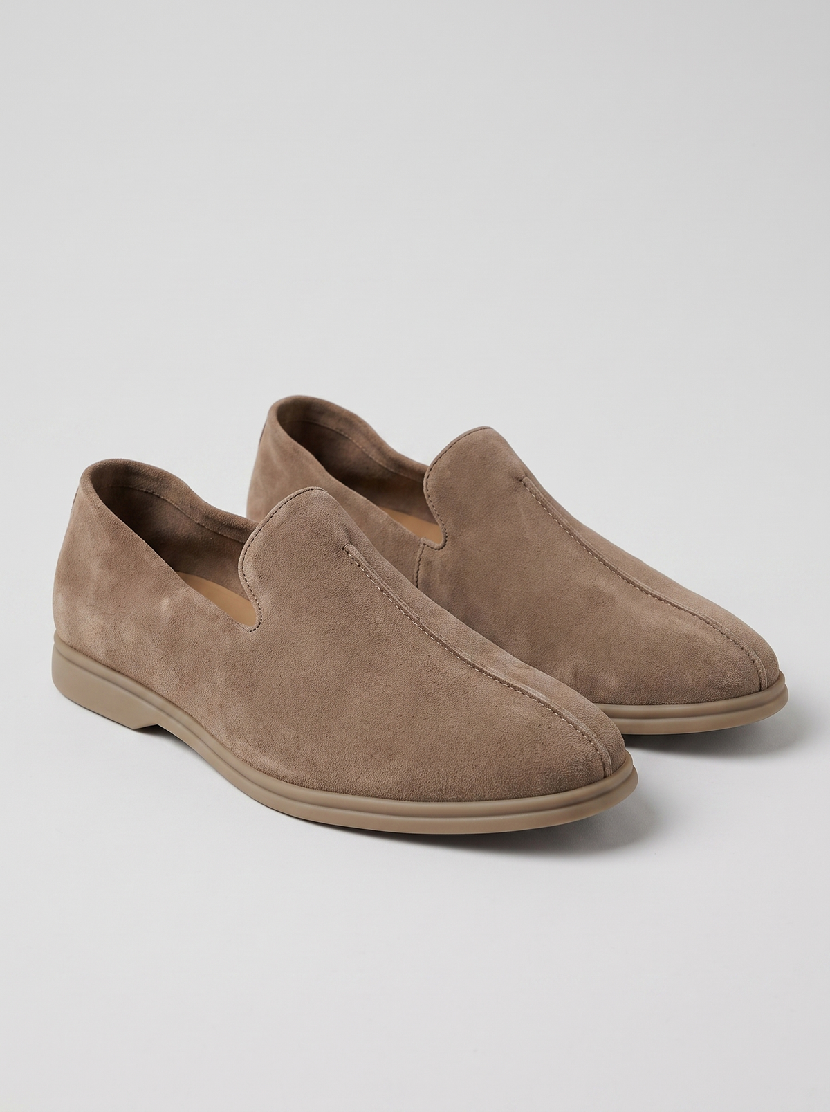 Stirling mokka zachte loafers paar driekwart